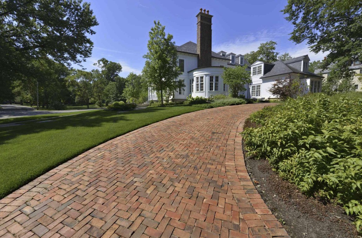 Residential property with professionally installed brick paver driveway in Temecula, CA